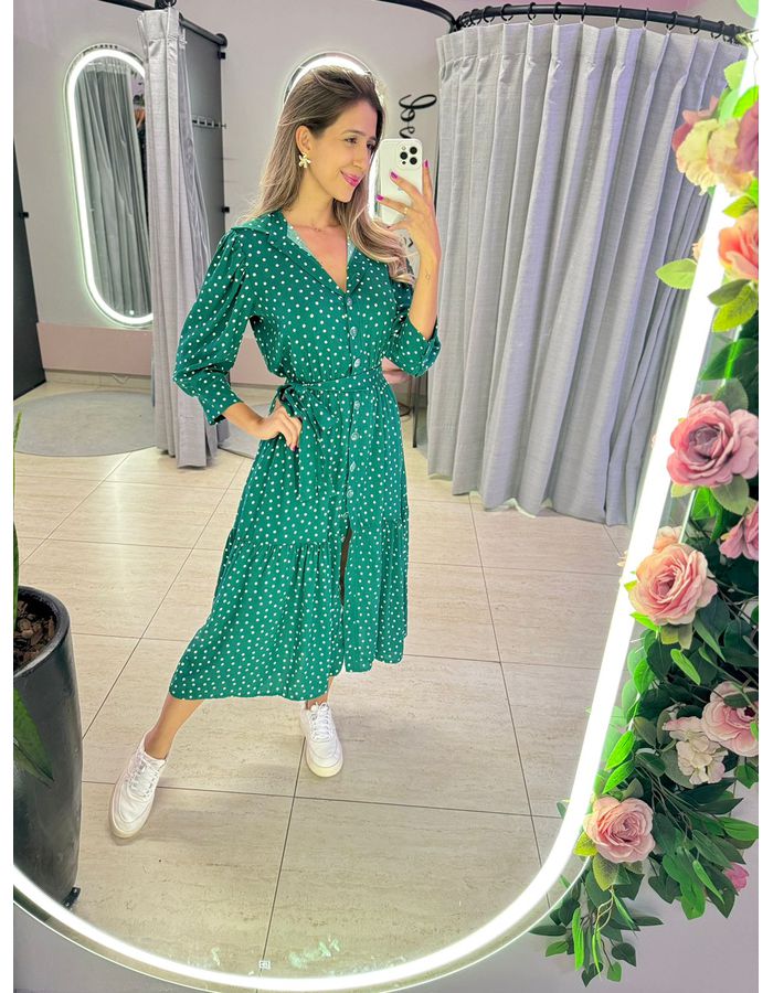 VESTIDO MIDI FLORA POA VE... - MOOD STORE