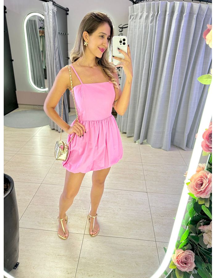 VESTIDO BALONE ROSA - MOOD STORE