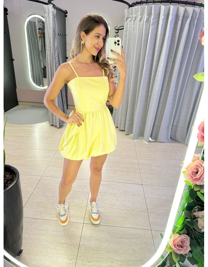 VESTIDO BALONE AMARELO - MOOD STORE