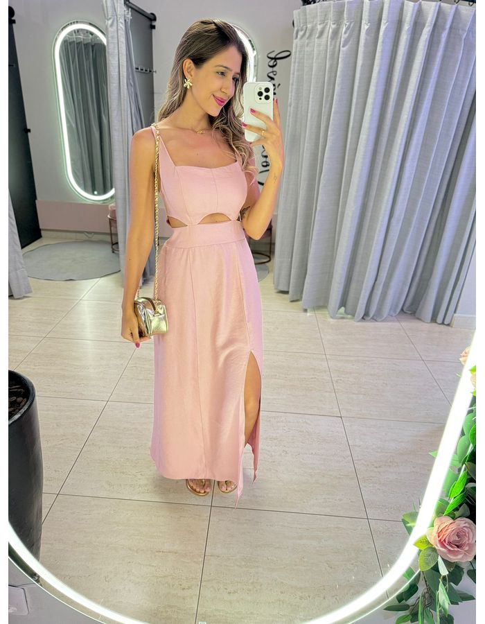 VESTIDO MIDI PAOLA ROSA B... - MOOD STORE