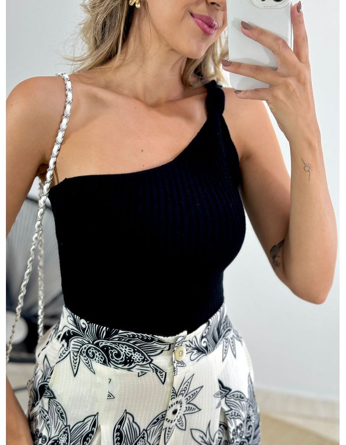 CROPPED TRICOT NÓZINHO PR... - MOOD STORE