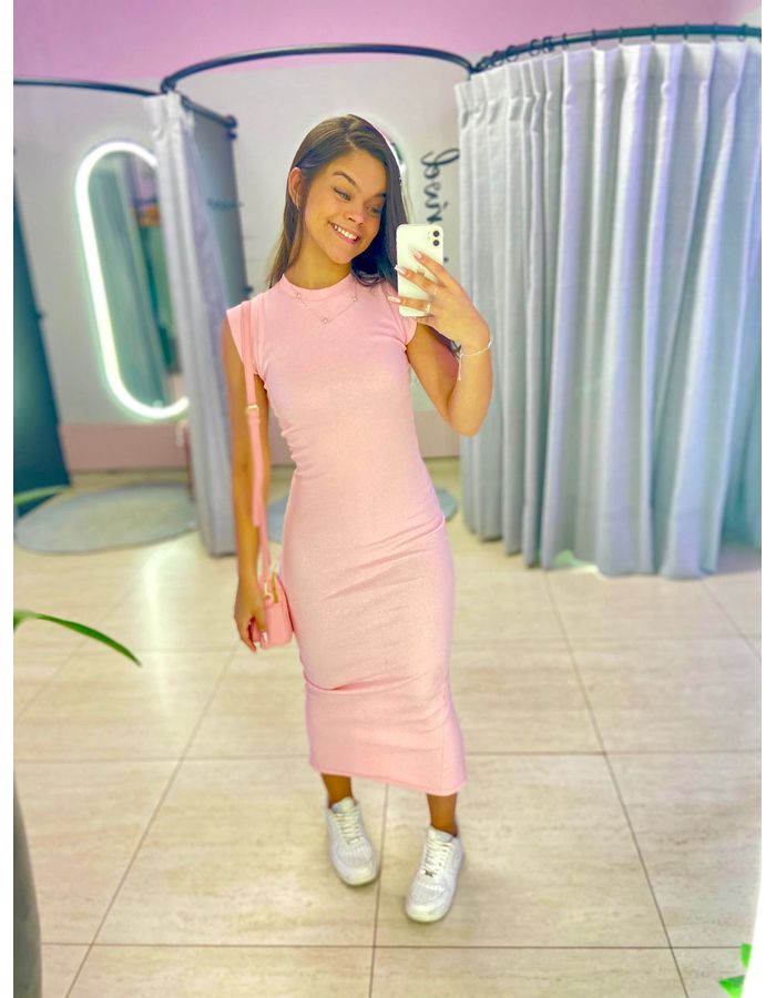 VESTIDO VIVIAN ROSA - MOOD STORE