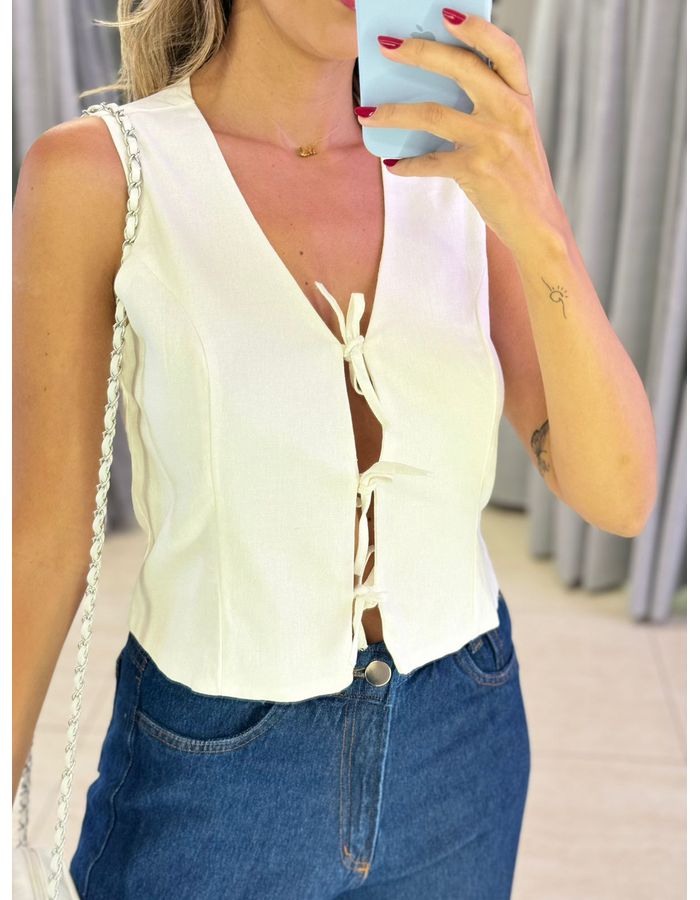 BLUSA LINHO TABATA OFF - MOOD STORE