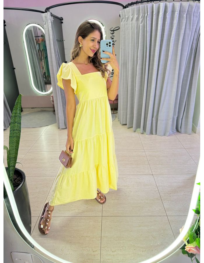 VESTIDO TRICOLINE BABADOS... - MOOD STORE