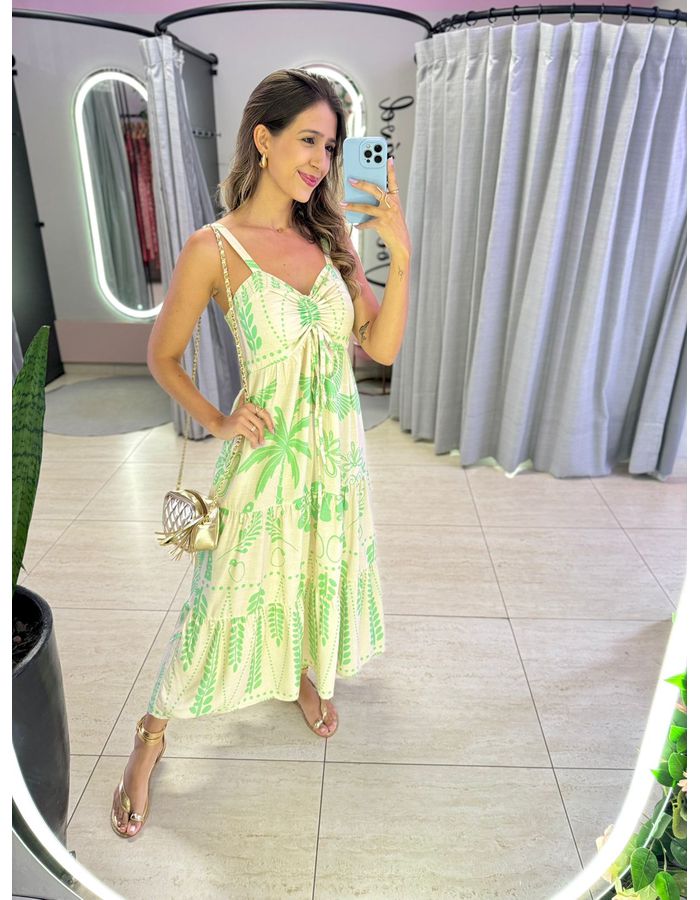 VESTIDO MIDI AJUSTE BUSTO... - MOOD STORE