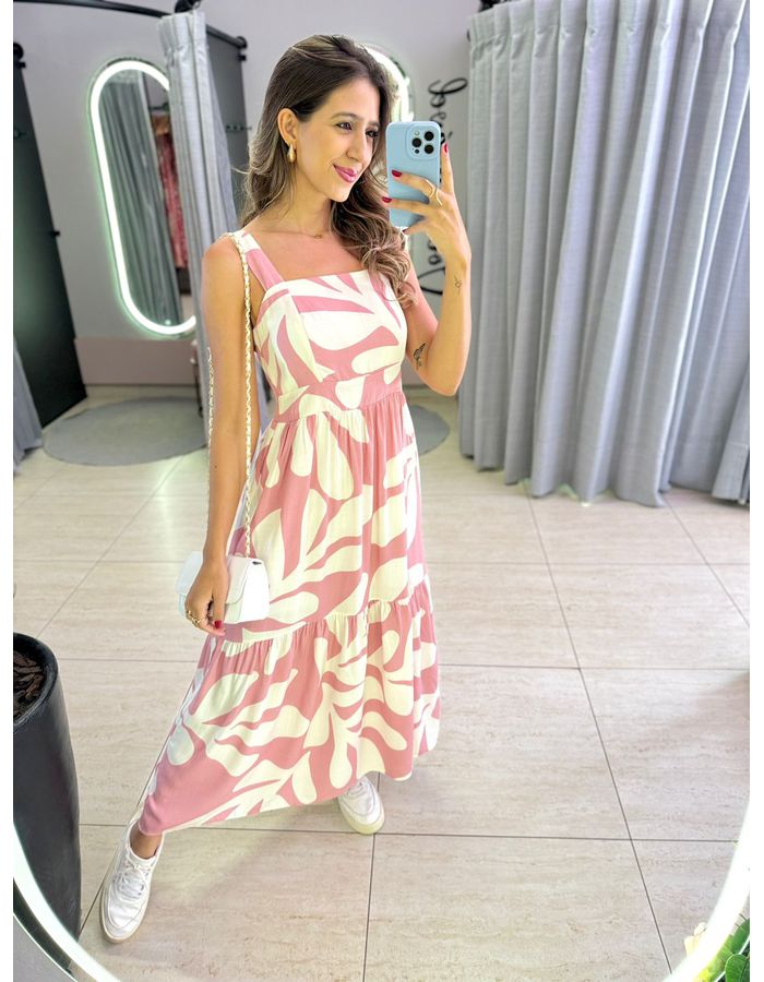 VESTIDO MIDI KATIA ROSA/O... - MOOD STORE
