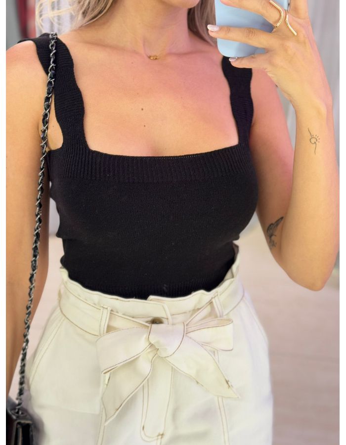 CROPPED FAIXA ALÇA TRICOT... - MOOD STORE