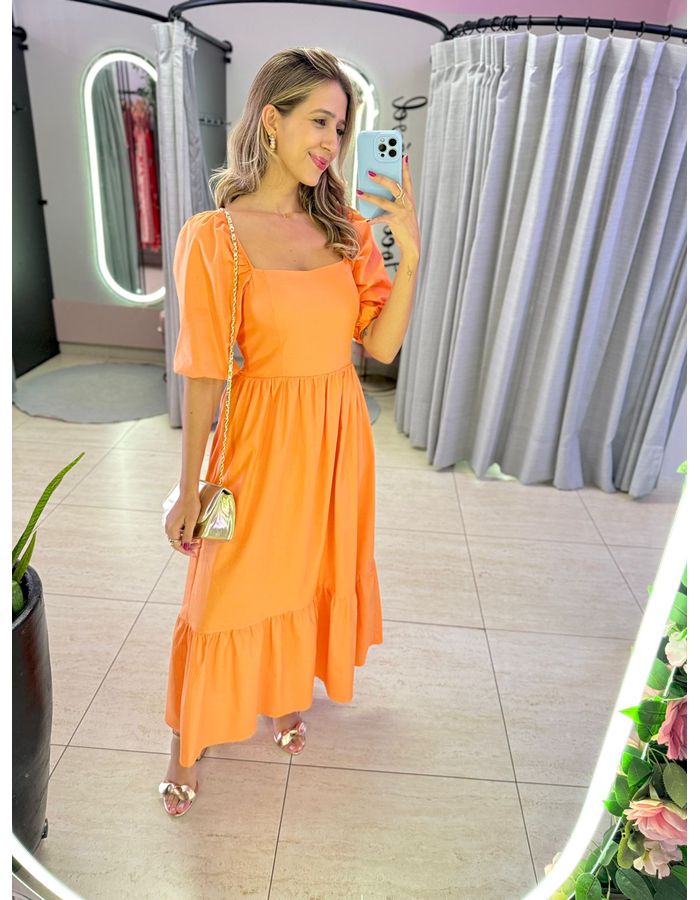 VESTIDO BIANCA LARANJA - MOOD STORE