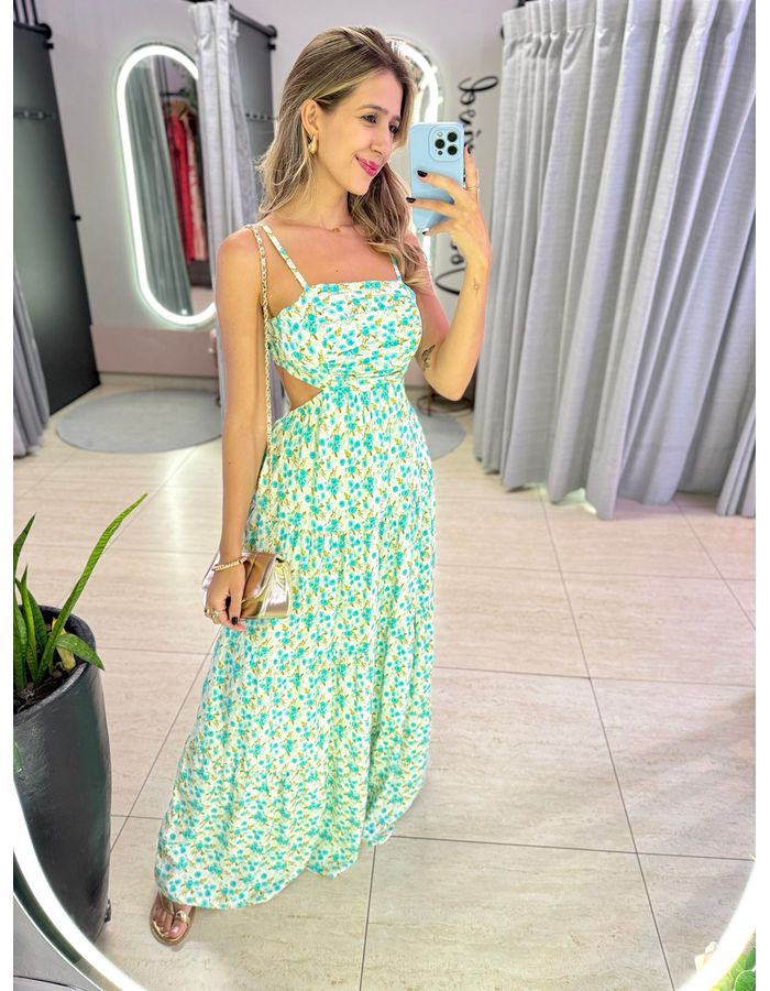 VESTIDO KÉSIA VERDE AGUA - MOOD STORE