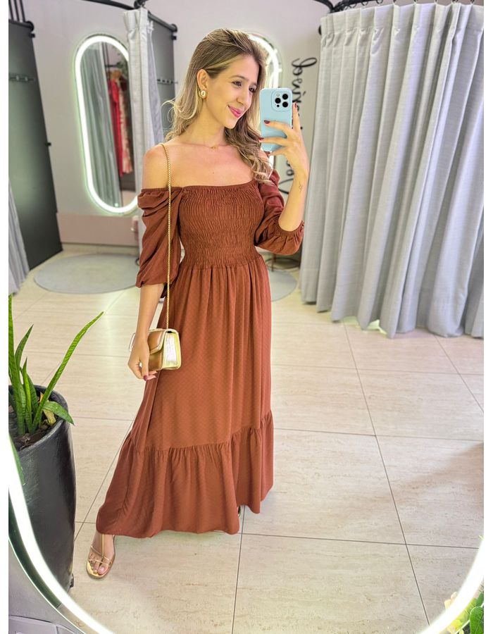 VESTIDO MIDI FERNANDA MAR... - MOOD STORE