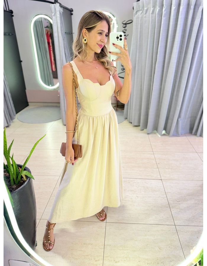 VESTIDO CAMILA NUDE - MOOD STORE