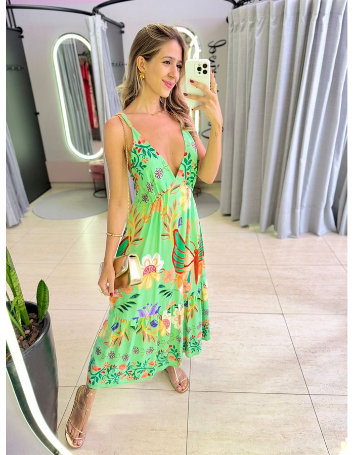 VESTIDO AYLA VERDE - MOOD STORE