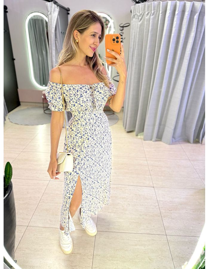 VESTIDO MIDI VIOLETA OFF/... - MOOD STORE