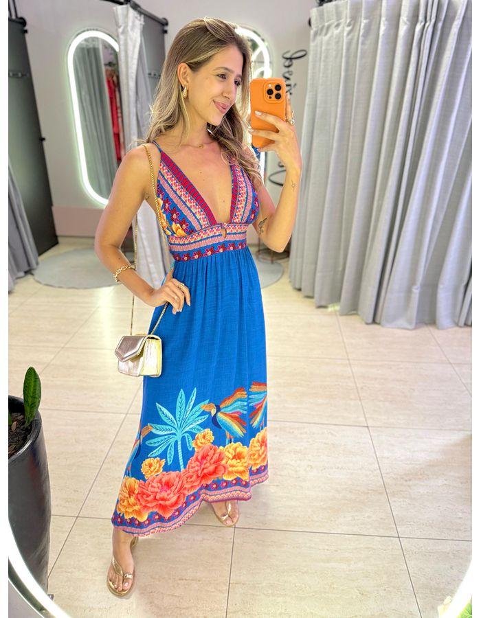 VESTIDO ANDRESSA AZUL - MOOD STORE
