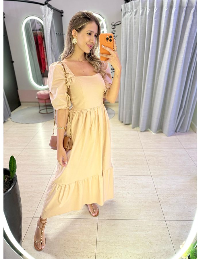 VESTIDO BIANCA NUDE - MOOD STORE