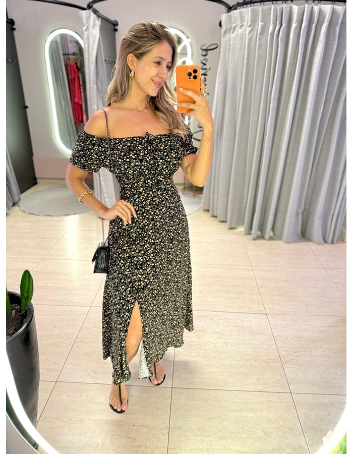 VESTIDO MIDI VIOLETA PRET... - MOOD STORE