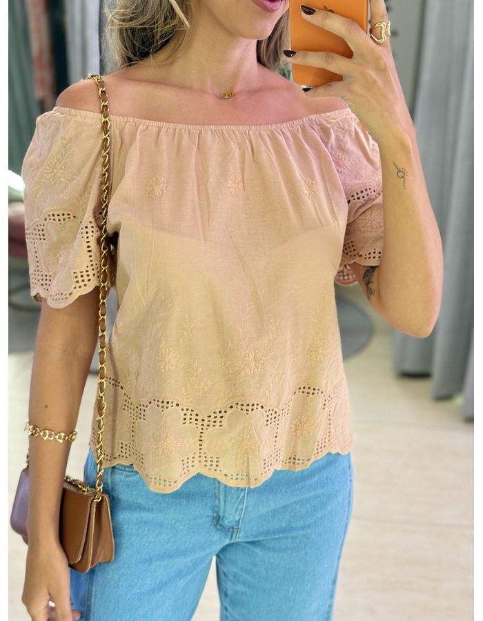 BLUSA MAVI LAISE NUDE - MOOD STORE