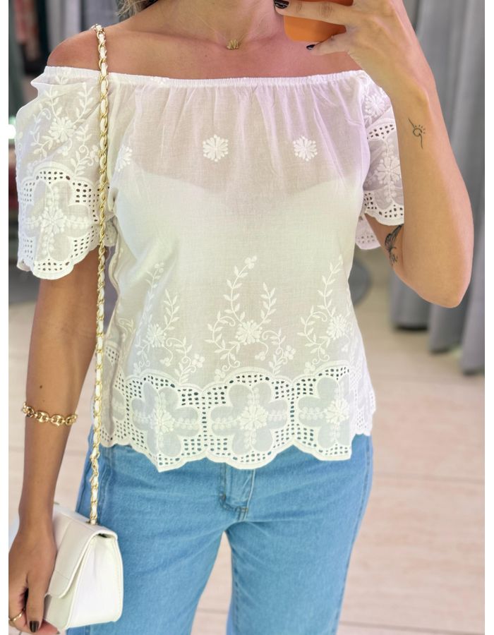 BLUSA MAVI LAISE OFF - MOOD STORE