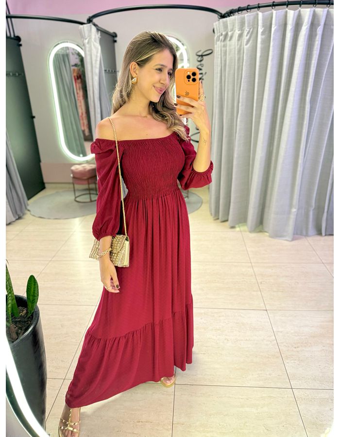 VESTIDO MIDI FERNANDA MAR... - MOOD STORE