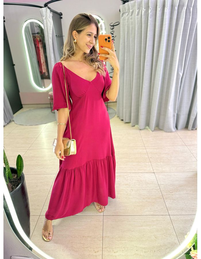 VESTIDO ALICIA ROSA ESCUR - MOOD STORE