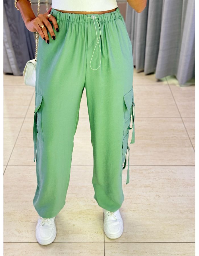 CALÇA CARGO ELASTICO VERD... - MOOD STORE