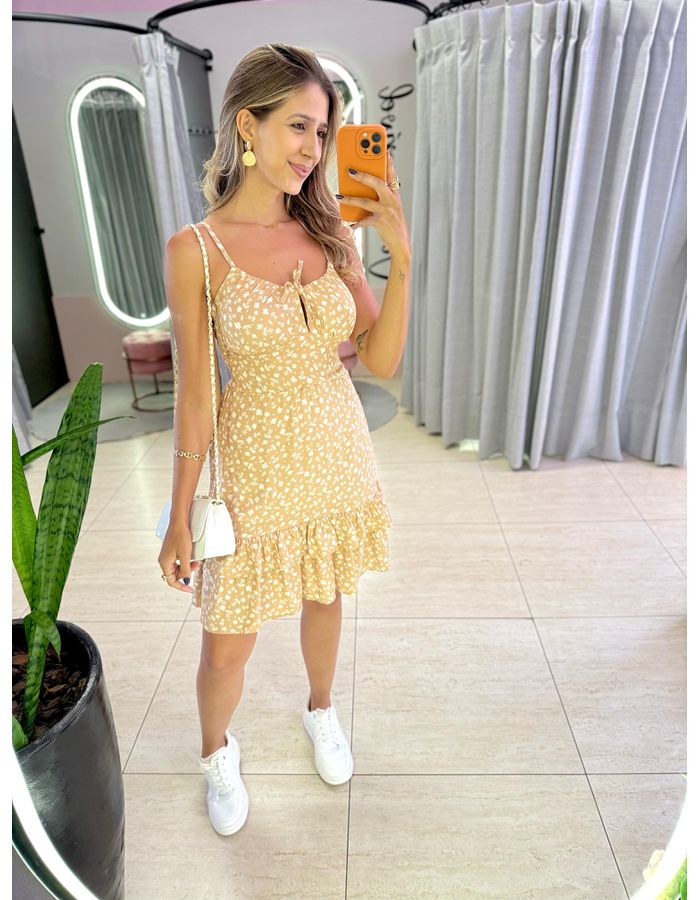 VESTIDO CURTO LIZ NUDE - MOOD STORE