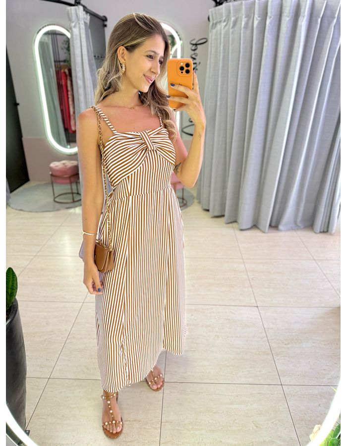 VESTIDO BIA CARAMELO - MOOD STORE