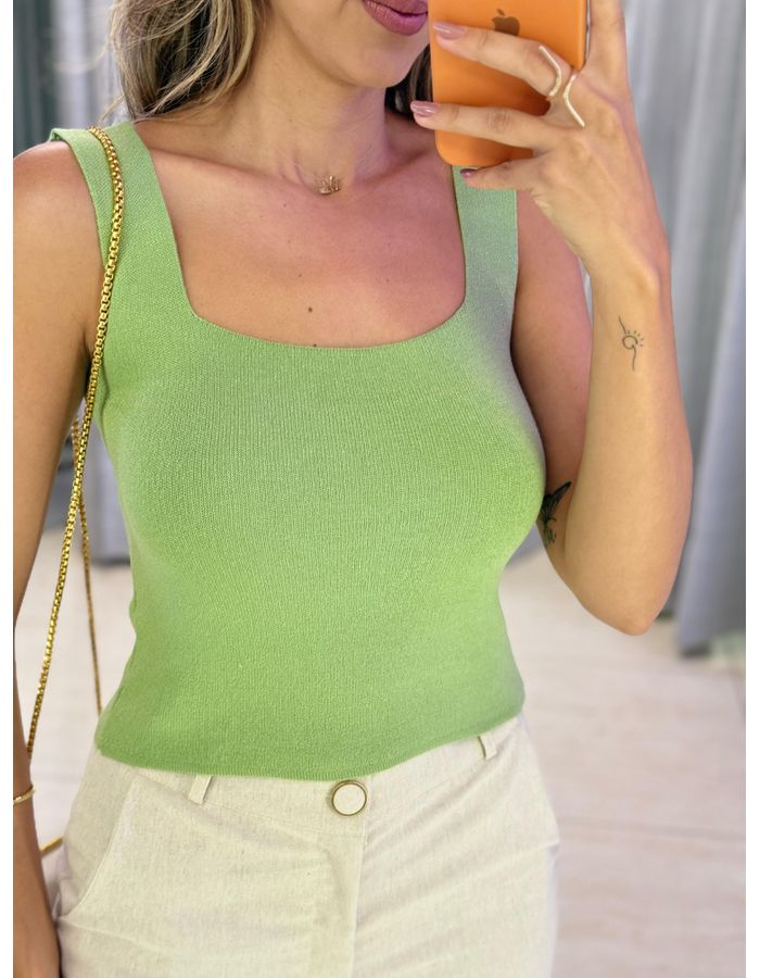CROPPED TRICOT MODAL ALÇA... - MOOD STORE