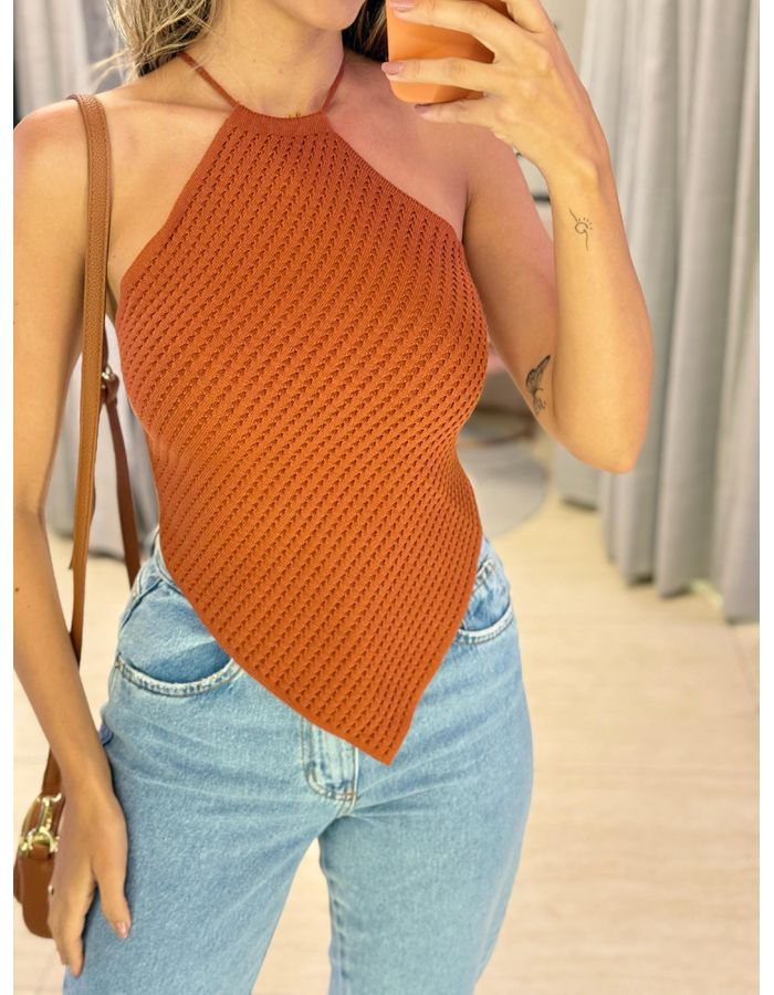 BLUSA ASSIMÉTRICA DUDA TE... - MOOD STORE