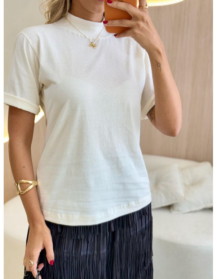 T-SHIRT BÁSICA ALGODÃO OF... - MOOD STORE