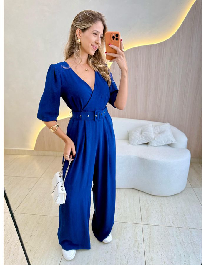 MACACÃO TAYLA AZUL MARINH... - MOOD STORE