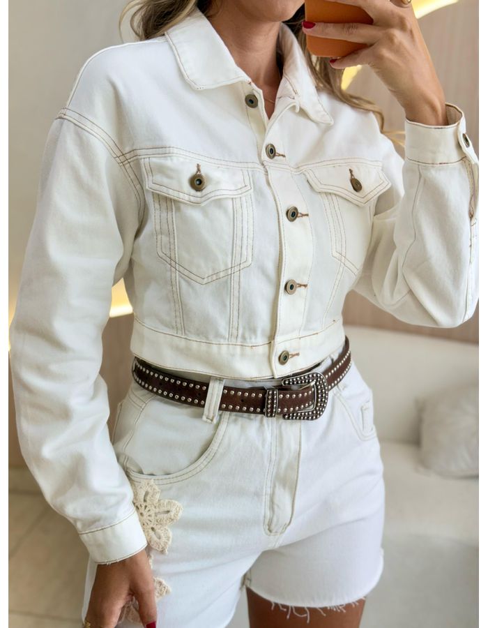 JAQUETA CROPPED COSTURAS ... - MOOD STORE