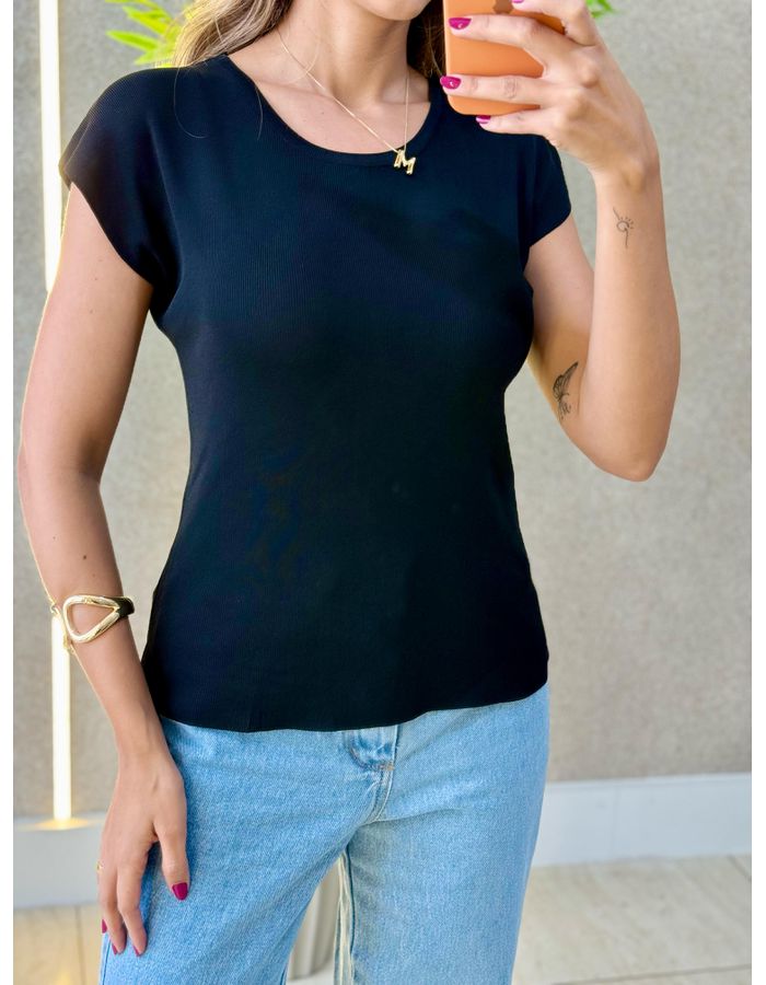 BLUSA MARGARETE PRETO - MOOD STORE