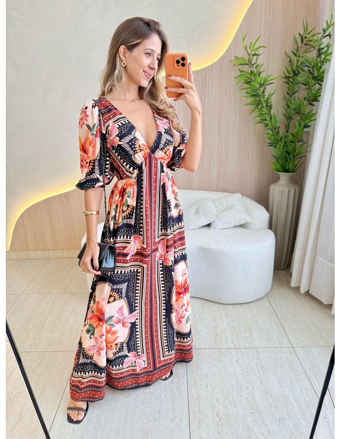 VESTIDO LONGO IVETE PRETO - MOOD STORE