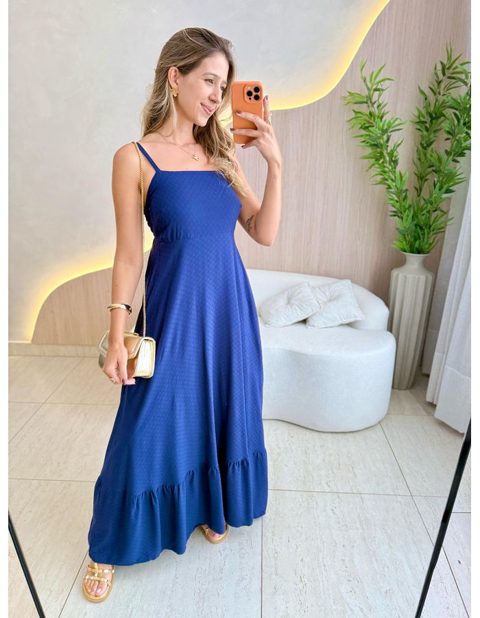 VESTIDO LAIS LONGUETE AZU... - MOOD STORE