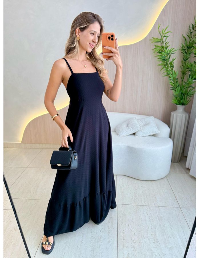 VESTIDO LAIS LONGUETE PRE... - MOOD STORE