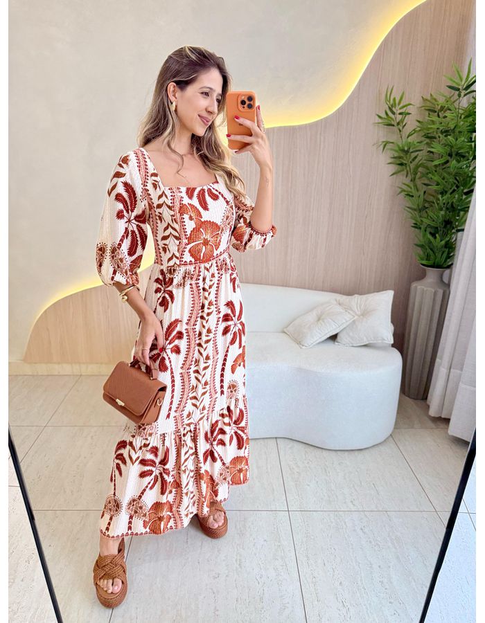 VESTIDO LONGO ANABELE OFF - MOOD STORE