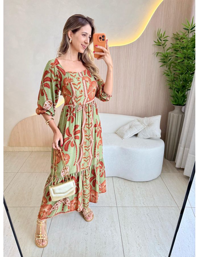 VESTIDO LONGO ANABELE VER... - MOOD STORE