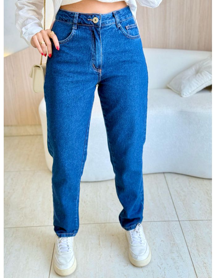CALÇA JEANS MOM ESCURA JE... - MOOD STORE