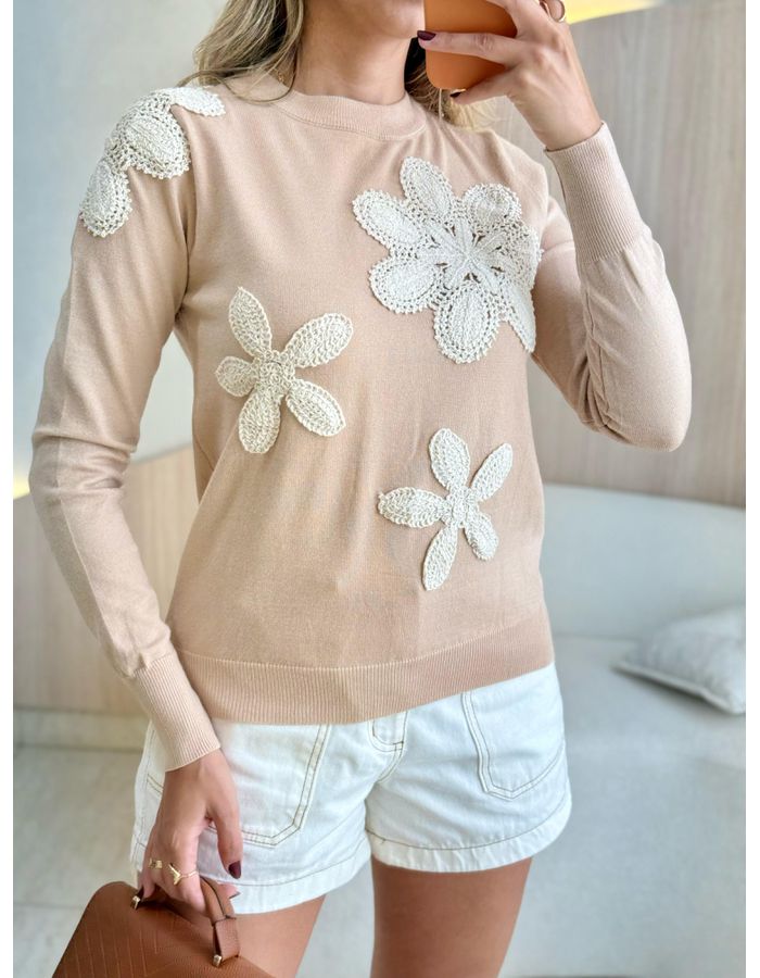 BLUSA TRICOT TAIS NUDE - MOOD STORE