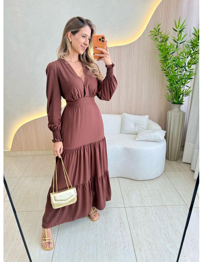 VESTIDO MANGA LONGA VALEN... - MOOD STORE
