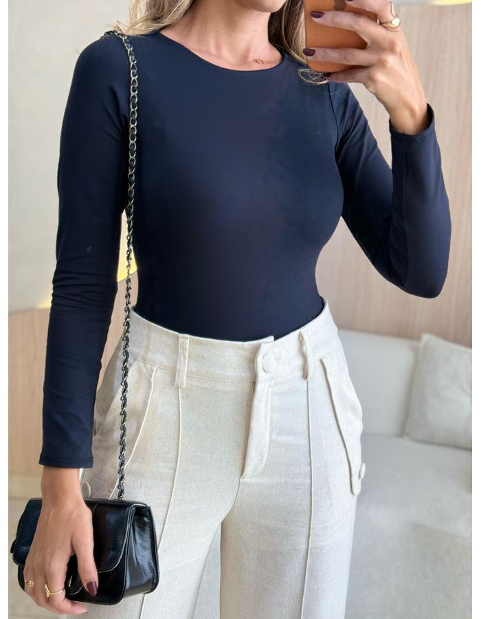 BLUSA BODY POLY PRETO - MOOD STORE