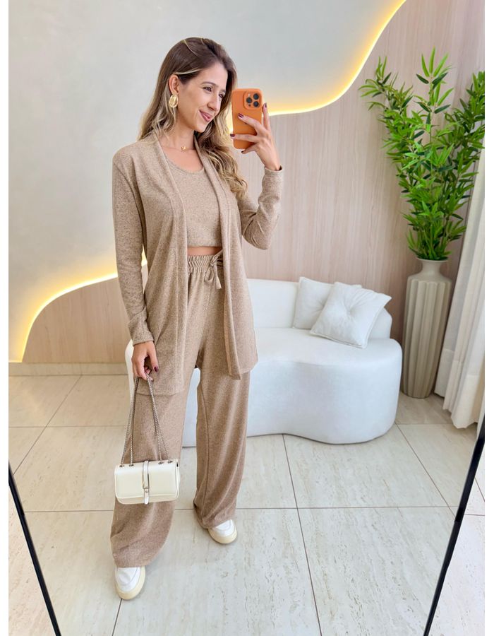 CONJUNTO 3 PEÇAS CAPUCCIN... - MOOD STORE