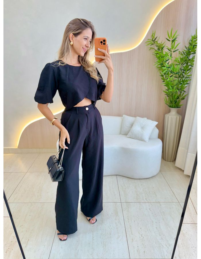 CONJUNTO CALÇA CIBELLE PR... - MOOD STORE