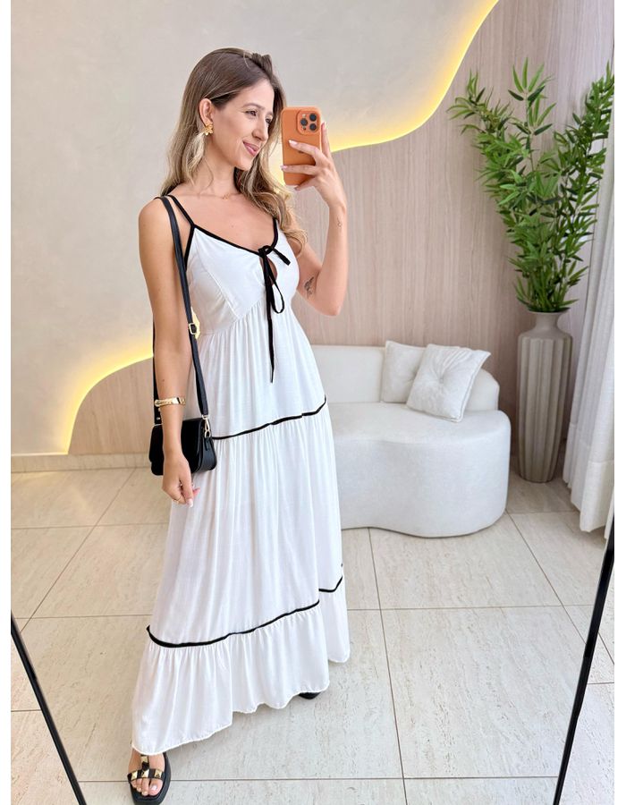 VESTIDO LONGO ELOÁ BRANCO - MOOD STORE