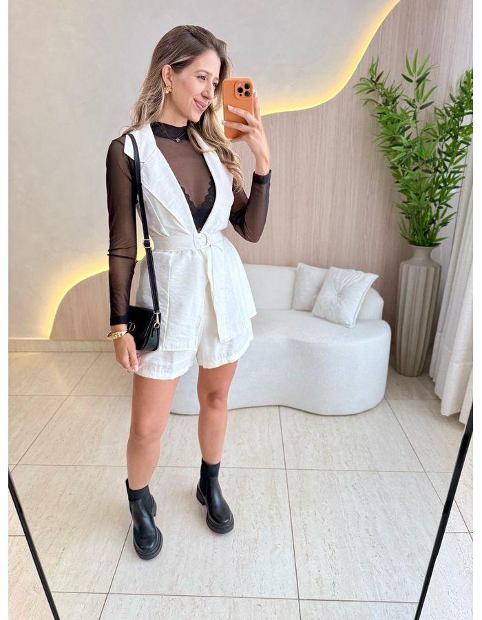 CONJUNTO SHORT COLETE OFF - MOOD STORE