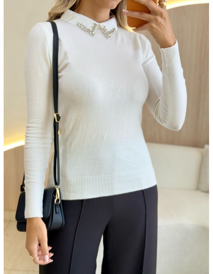 BLUSA MANGA LONGA PEDRARI... - MOOD STORE