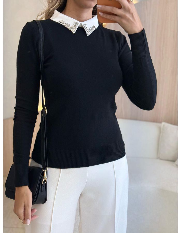 BLUSA MANGA LONGA PEDRARI... - MOOD STORE