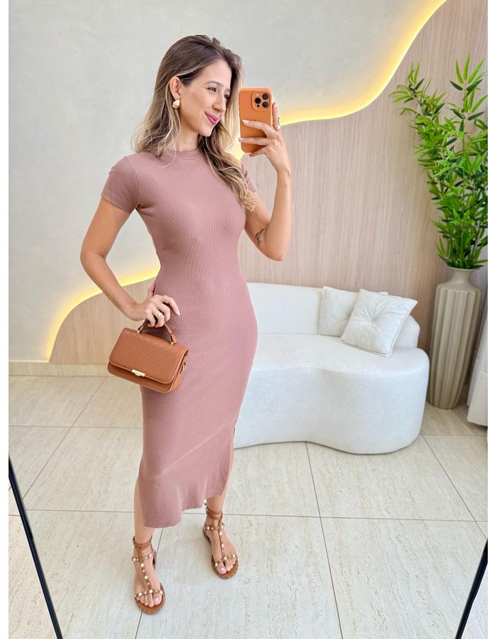 VESTIDO MIDI SOPHIA CHOCO... - MOOD STORE