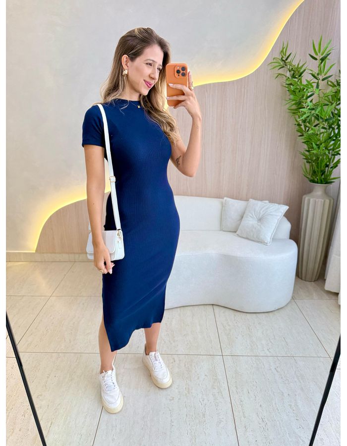 VESTIDO MIDI SOPHIA AZUL ... - MOOD STORE
